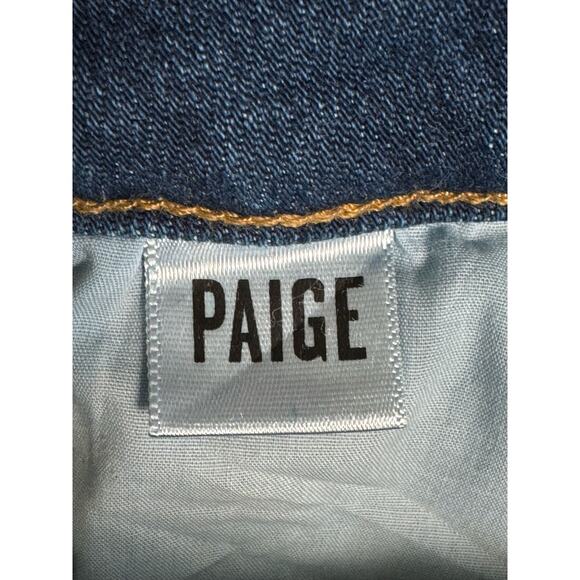 PAIGE Hoxton Slim High Rise Jeans in Hampton Wash Size 24 - Picture 5 of 16